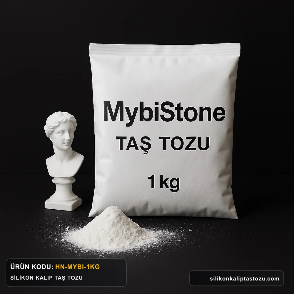MybiStone Süper Beyaz Taş Tozu 1 Kg Deneme Paketi